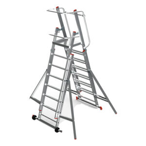 Double Sliding Foldable Platform Ladder